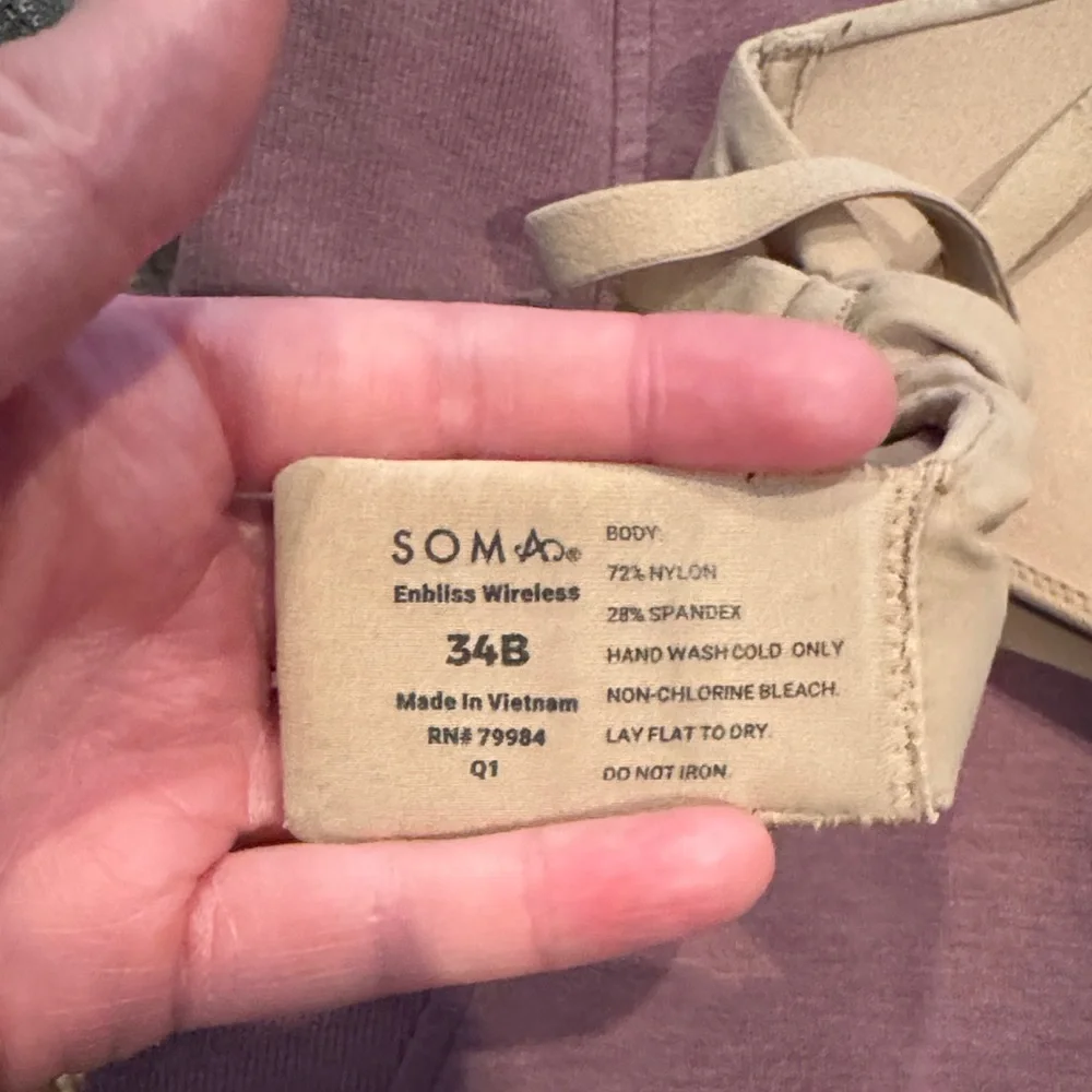 Soma Light Beige Wireless T-Shirt Bra